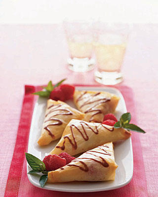 Chocolate-Raspberry Turnovers